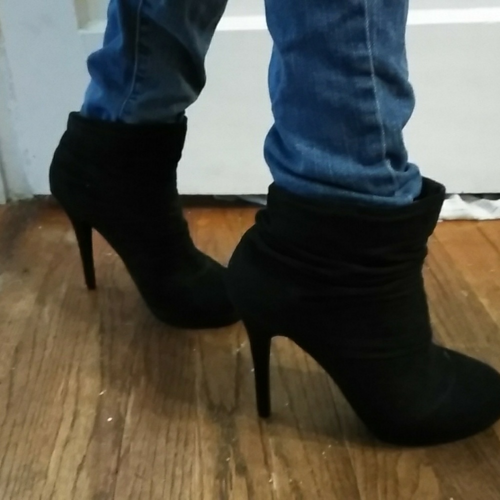Michael Antonio stiletto heel slouch ankle booties